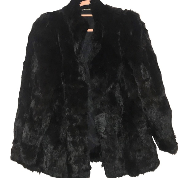 VTG. Rabbit Fur Coat - Picture 8 of 11